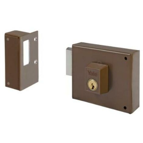 yale azbe cerradura   124 a    hp 120 sobreponer izqda.palanca