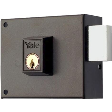 YALE cerradura yale 124-a/hp/ 8/ derecha , Cerradura Yale / Azbe 124-a/hp/ 8/ derecha. - Cerradura de sobreponer.- Con doble cilindro y palanca a dos vueltas.- Cilindro exterior forjado o redon