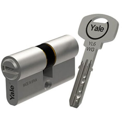 YALE AZBE CILINDRO EUROPERFIL SEGURIDAD YL63030HN ANTIBUMPING