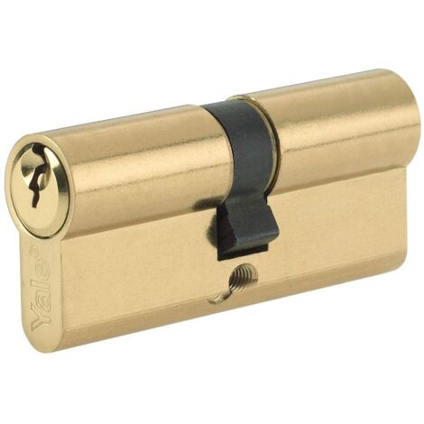 YALE B-ED4545-PB Cilindro Doppio Europeo, 3 Chiavi fornite, Sicurezza Standard, in Scatola, Adatto a Tutti i Tipi di Porte, Finitura in Ottone 10:45 (100 mm)