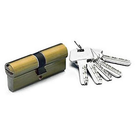 YALE bombillo seguridad hs6-34x34mm 5 llaves laton , - Cilindro alta seguridad. HS6. 34X34mm Laton Amaestrable. - 5 Llaves reversibles de seguridad.