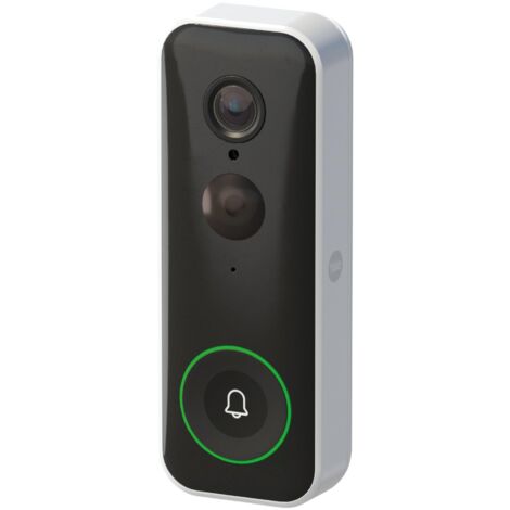 Yale Campanello Smart SV-VDB-1A-W Bianco, Visualizzazione Live Full HD, Audio bidirezionale, Registrazioni di Movimento, Visione Notturna, Chiamata in Tempo Reale, Gestione Tramite l'app Home