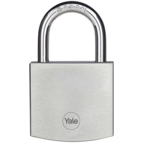 YALE Candado latón cromado - 50 mm - 3 llaves - 24317000