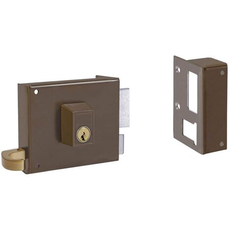 YALE cerradura yale  125-/hpr/ 8/ derecha , Cerradura Yale / Azbe 125-a/hpr/ 8/derecha.       - Cerradura de sobreponer con doble cilindro.- Cilindro exterior forjado o