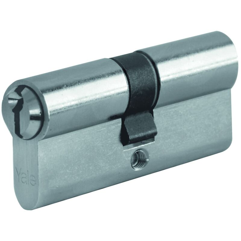 Image of Cilindro europeo di sicurezza per serratura Y210KD3152D2000 nichelato, 31/52 mm, 3 chiavi. Pronto da installare. - Yale
