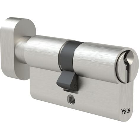 Yale Cilindro Serie 500 con Pomolo 30/45 - Nichel satinato