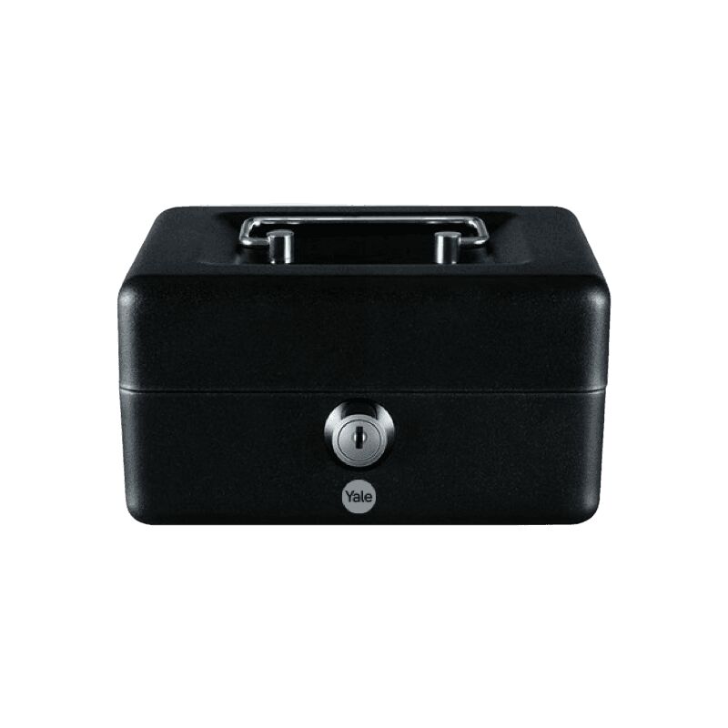 Yale - Caisse à monnaie avec clé - Taille Small - Acier, 6 compartiments - 2 clés - Noir Yale - Caisse à monnaie avec clé - Taille Small - Acier, 6 compartiments - 2 clés - Noir