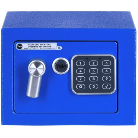 Yale Elektronischer Tresor - YSV/170/DB2/B - Mini - Blau - Standardsicherheit