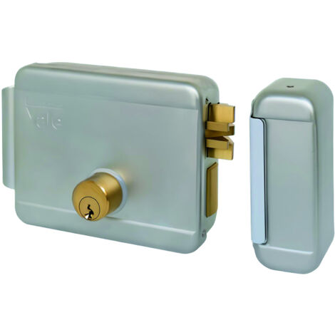 Yale ELETTROSERRATURA CANCELLI APPL. 2M+S Acciaio Zincato Art. 68080 E. 70 Dx