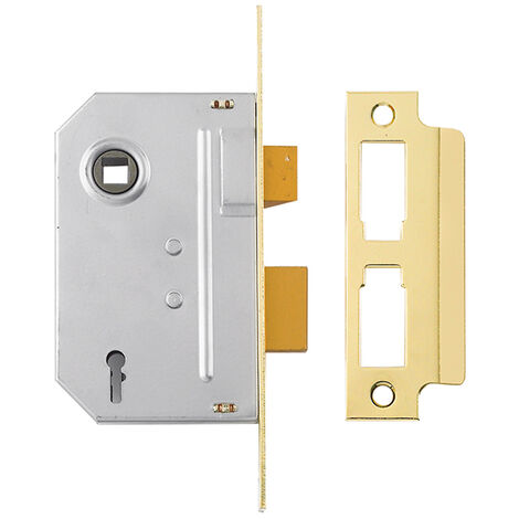 Yale Locks 650246085166 PM246 Internal 2 Lever Mortice Sashlock Polished Brass 67mm 2.5in YALPM246PB25