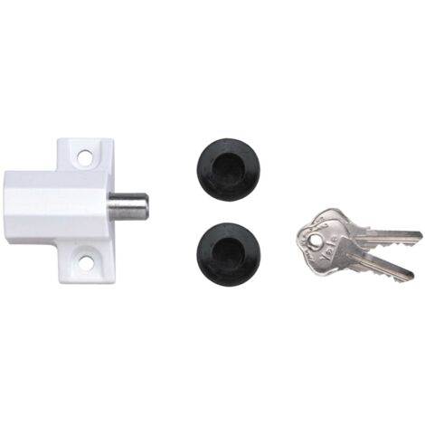 Yale Locks 720114005071 P114 Patio Door Lock White Finish Visi-pack YALP114WE