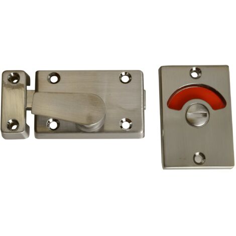 Yale Locks Indicator Bolt For Bathrooms Or W.C Doors Satin Chrome P127