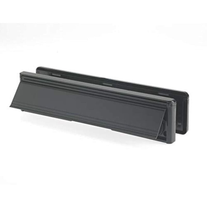 Yale Locks Black Visi-Packed 300mm (12-inch) Letter Plate Model YALLP440606C