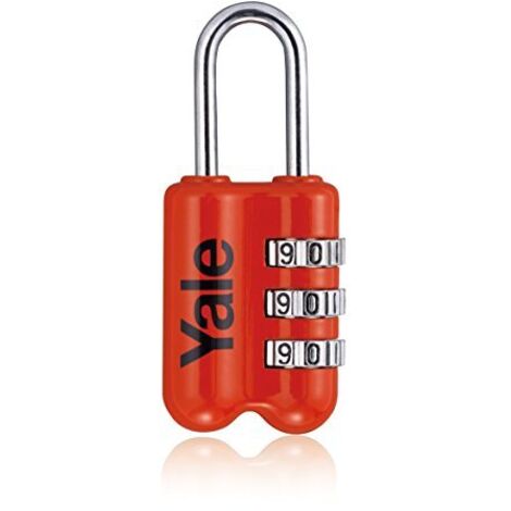 Yale Locks – Lucchetto a combinazione, rosso, YP2/23/128/1/R