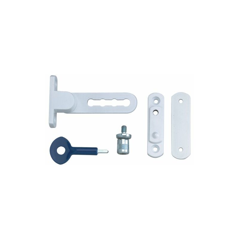 Image of Locks P117 - Confezione da 2 fermi per finestra, colore: Bianco - Yale