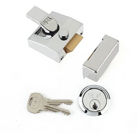 Yale Locks P85 - Serratura di sicurezza Nightlatch, finitura cromata, 40 mm