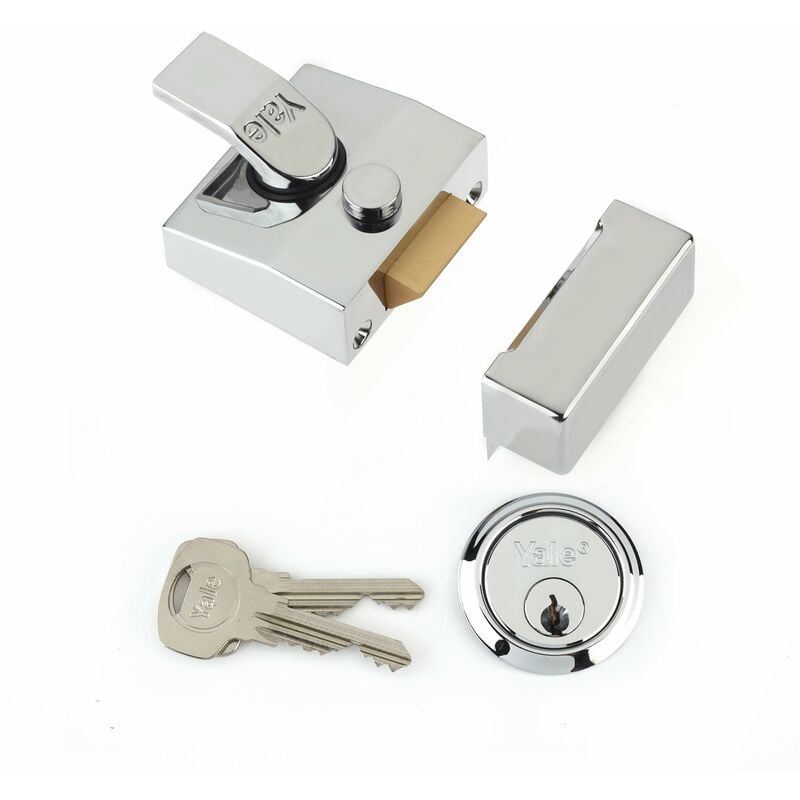 Image of Locks P85, Chiavistello, entrata 40 mm, cromato, Argento (chrome) - Yale