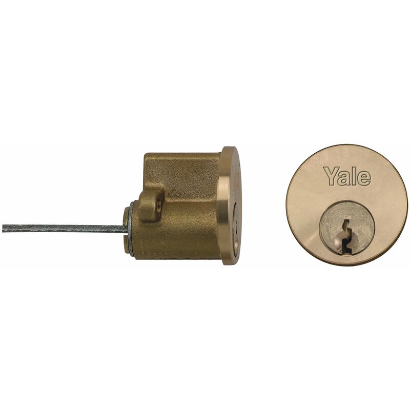 Image of Yale - Locks P1109 - Cilindro sostitutivo per serratura, 6 chiavi, finitura ottone lucido