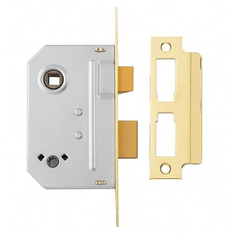 Yale Locks PM236 Bathroom 2 Lever Sashlock Polished Brass 67mm