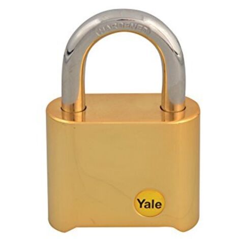 Yale Locks, Yaly 50 12650 Lucchetto combinazione finitura ottone, B00L2JXMHG