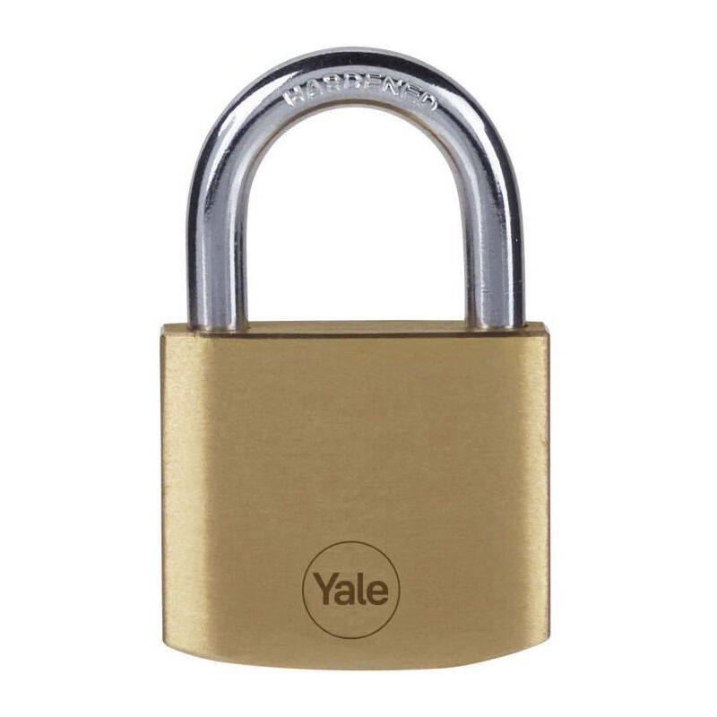 Lot de 4 Cadenas laiton - YALE - Y110B/40/122/4 - 40 mm - Anse acier - 3 clés - Casier Scolaire Ecole, vestiaire de sport, armo