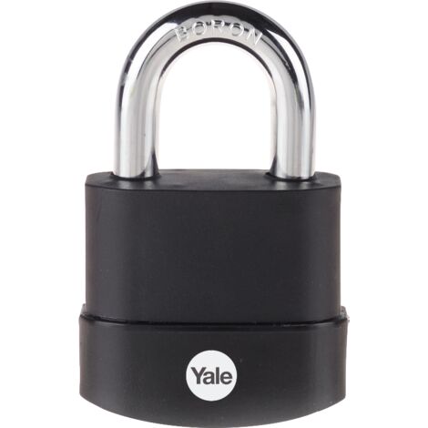 YALE Lucchetto di massima sicurezza resistente agli agenti atmosferici Y227B/55/126/1 corpo 55mm, arco in acciao al boro, 3 chiavi