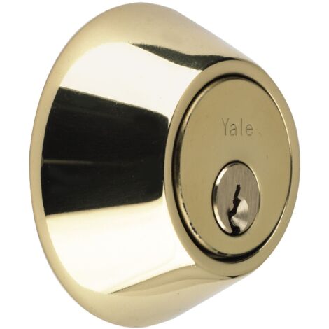Yale P5211 Security Deadbolt in Polished Brass with Enhanced Locking Security