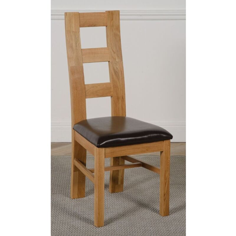 Modern Furniture Direct - Yale Solid Oak Dining Chairs for Dining Room or Kitchen
