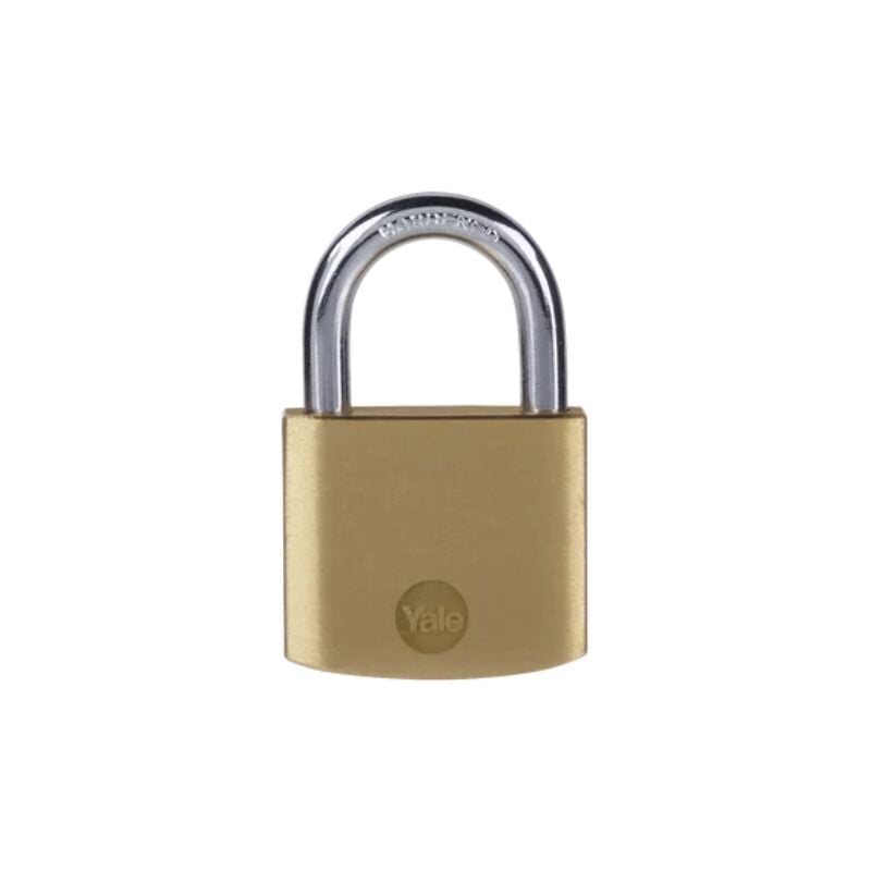 YALE Lucchetto in ottone Y110B/40/122/1 corpo 40mm, arco in acciaio, 3 chiavi