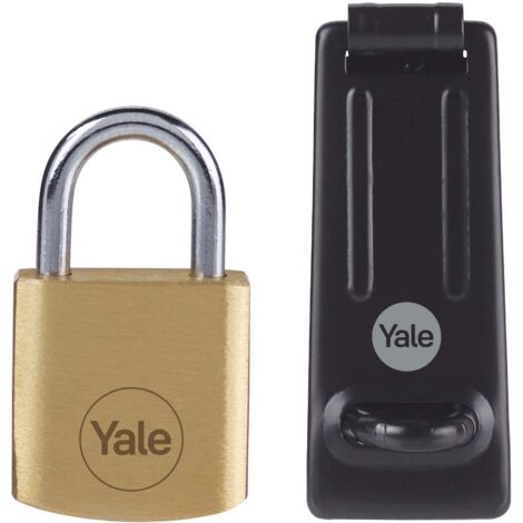 YALE Y110B/40/123/1/HSP Lucchetto, Nero, 40 mm + Hasp