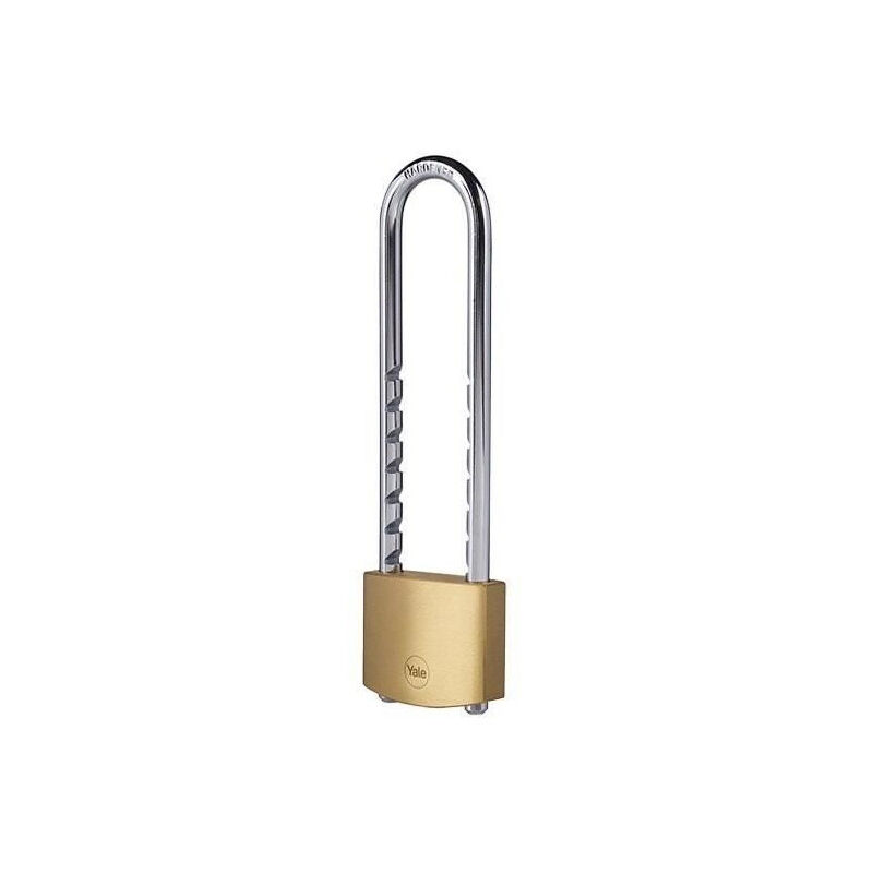 Yale - Cadenas laiton Y110B/50/155/1 - 50 mm - Anse xl acier cémenté - 3 clés - Pour chaînes, échelles, portails, vélos