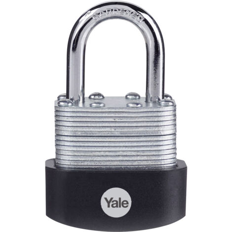 Yale - Y115B/30/117/1 Hochsicherheit 30 mm Vorhängeschloss - Laminierter Stahl - offener Stahlbügel - 3 Schlüssel