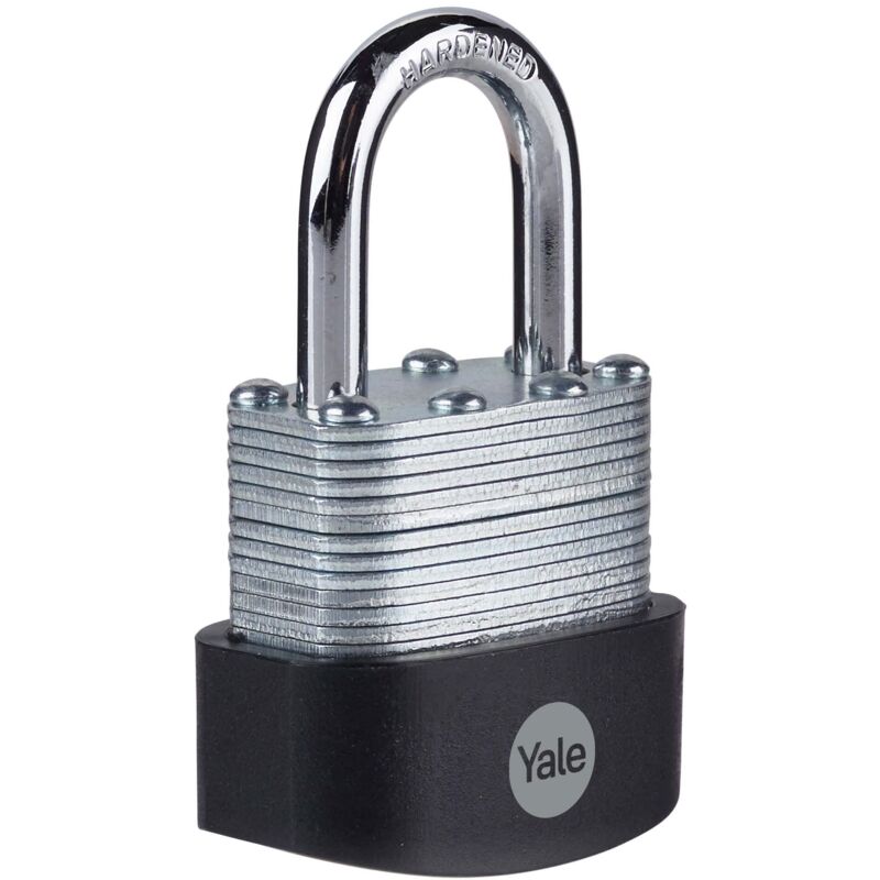 Lucchetto in acciaio laminato di alta sicurezza Y125B/40/122/1 corpo 40mm, arco in acciao indurito, 3 chiavi - Yale