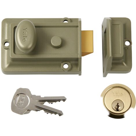 Yale YAL77ENBPB Chiavistello Tradizionale, Sicurezza Standard, Finitura in Ottone elettrolitico, 60 mm