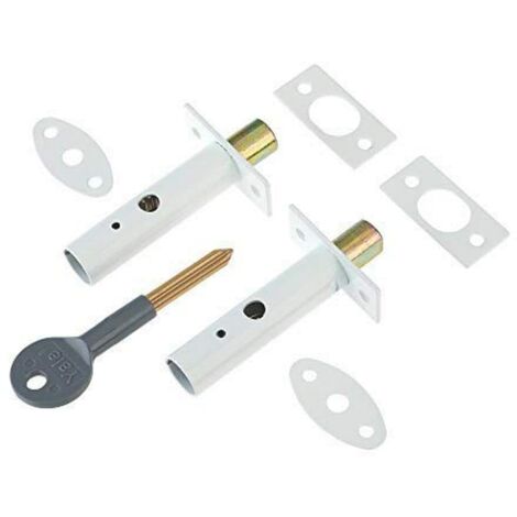 Yale YALP2PM444WE Blocco di Sicurezza, Bianco, Confezione da 2