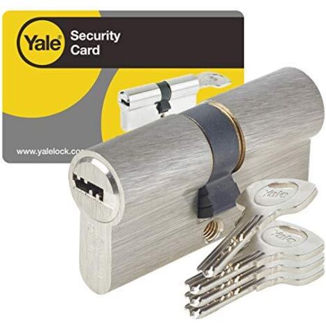 Yale YC1000+ - Cilindro di serratura, YC1000+ DB 30X50 NI