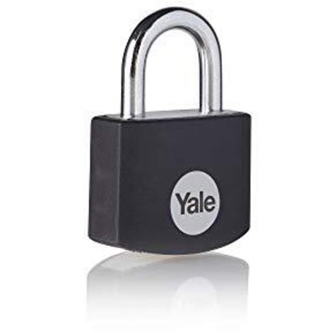 YALE YE3B/25/112/1/BK Lucchetto 25 mm Nero Serratura a chiave