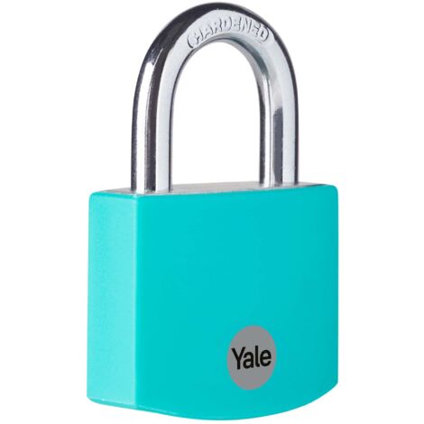 YALE YE3B/32/116/1/TE Lucchetto 32 mm Turchese Serratura a chiave