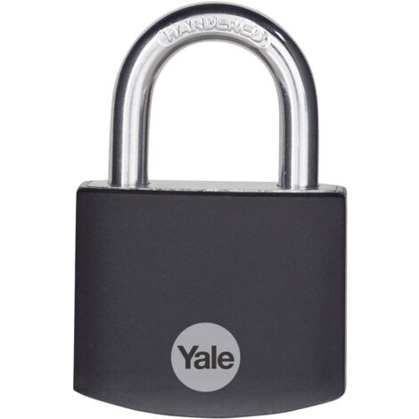 YALE YE3B/38/119/1/BK Lucchetto 38 mm Nero Serratura a chiave