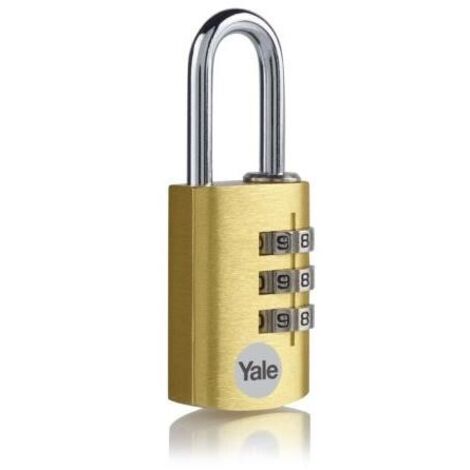 YALE YE3CB/28/126/GO CANDADO DE SEGURIDAD DE COMBINACIÓN NEGRO 28 MM YE3CB