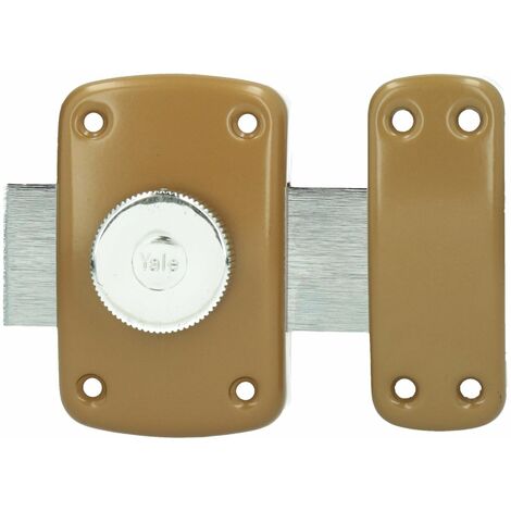 Yale Yv10bt/30 - Serratura a chiavistello, 30 mm, colore: Marrone Oro
