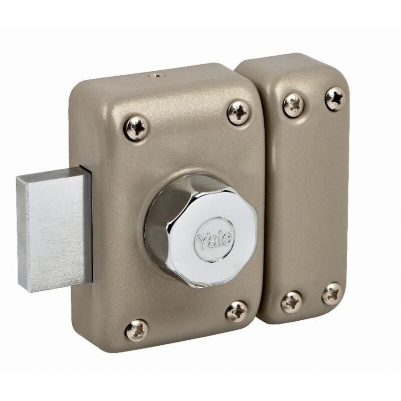 Verrou à bouton Yale Sans cylindre - YV20 - 28215000