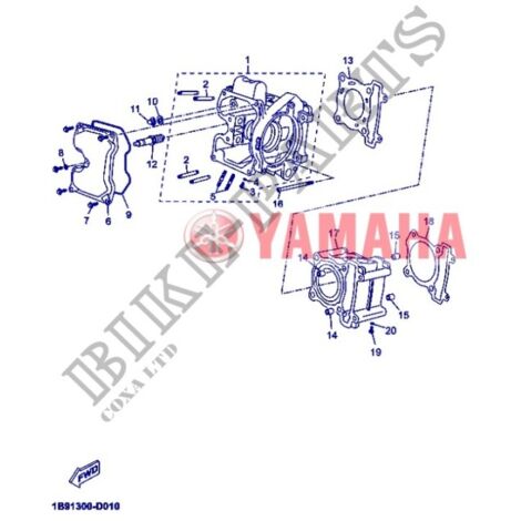 Yamaha 1B9-E1191-00 – Kupplungsdeckel 1 – YP125R X-max 125 2013
