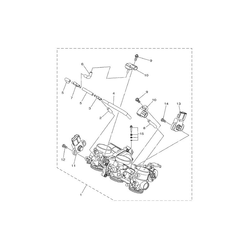Image of Yamaha - 1RC-13750-00 - Complete throttle&hellip;