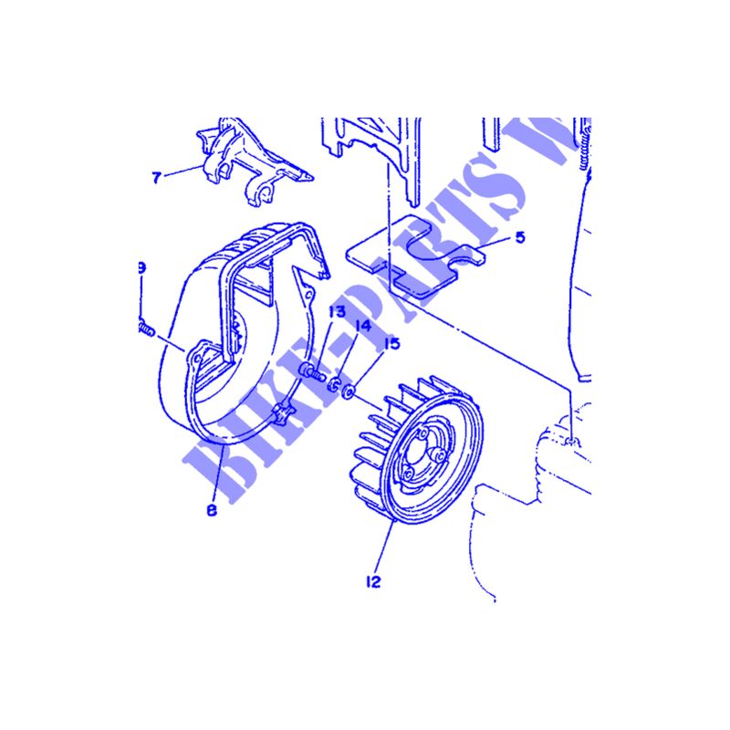 

2XX-12611-00 - ventilador de caja de refrigeraci - Yamaha