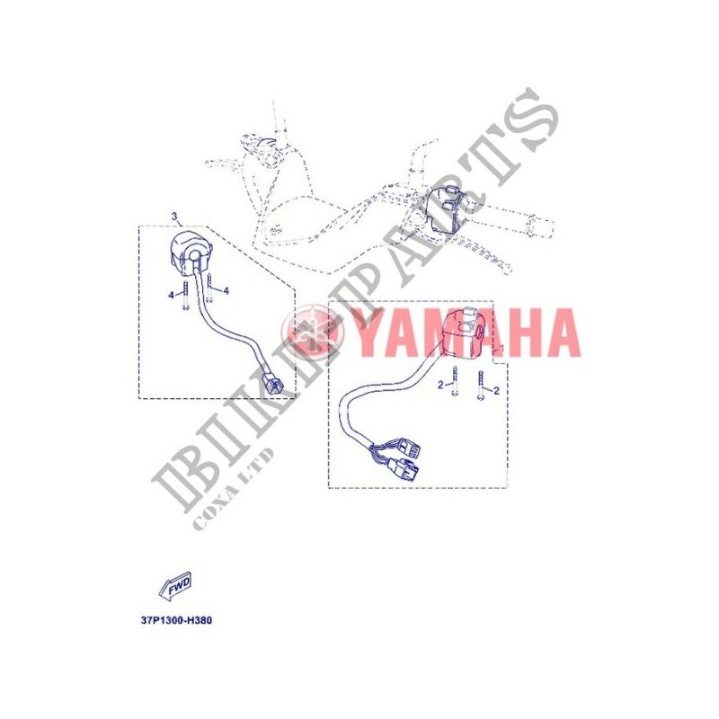 37P-H3975-00 - Commutateur 2 X-max 125 2010-12 - Yamaha