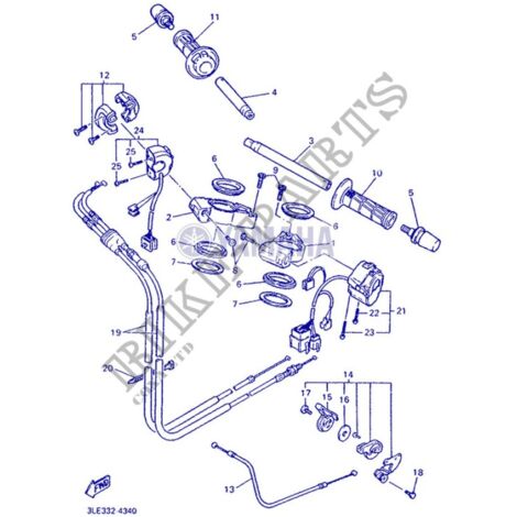 Yamaha 3GM-26112-A0 - Handlebar Bar - FZR1000 1994