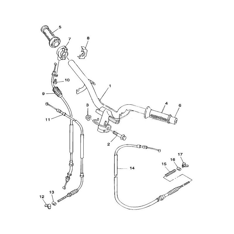 Image of Yamaha - 4KC-F6341-00 Front brake cable&hellip;