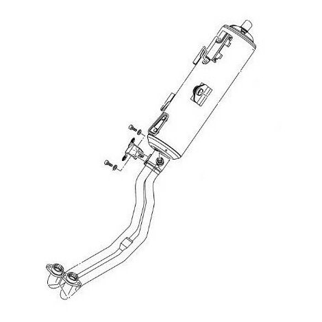 Yamaha 59C-14711-00 Pot d'échappement origine T-max 530 2012-16