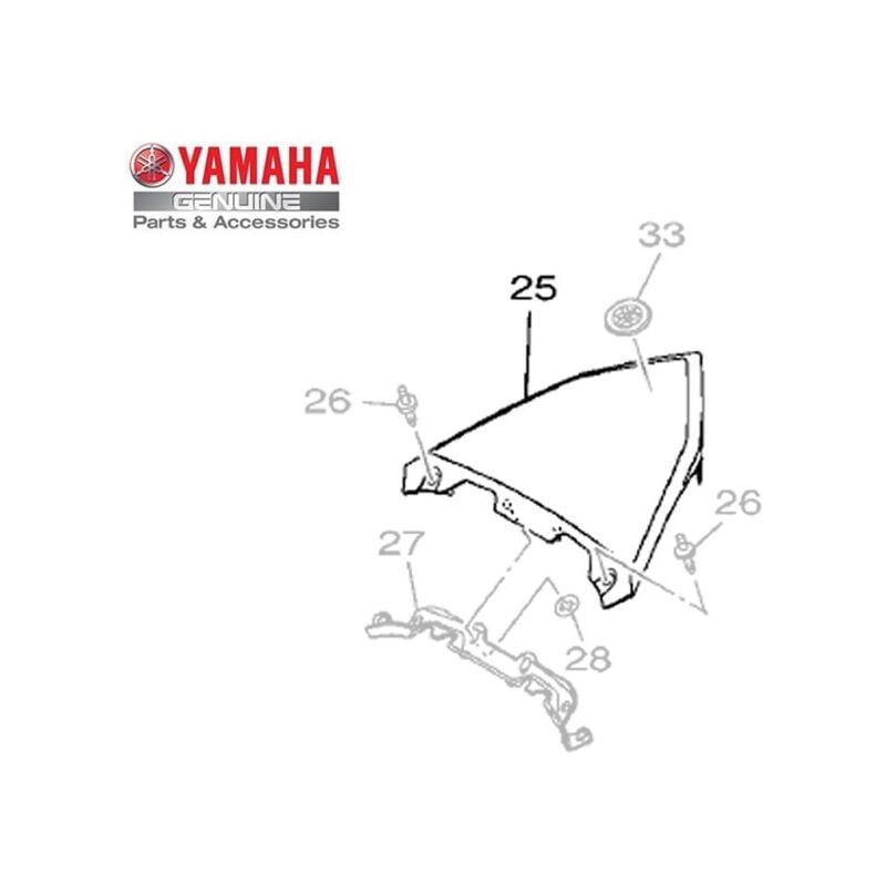 59C-2171A-00-P0 Matt gray tank cover T-max 530 12-15 - Yamaha